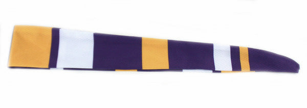Tie Back Vertical Stripes Purple Gold (SKU 7528)