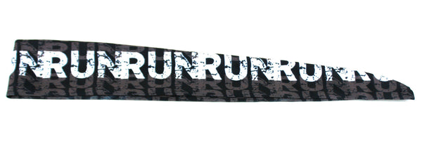 Tie Back Run Run Run Black White (SKU 7565)