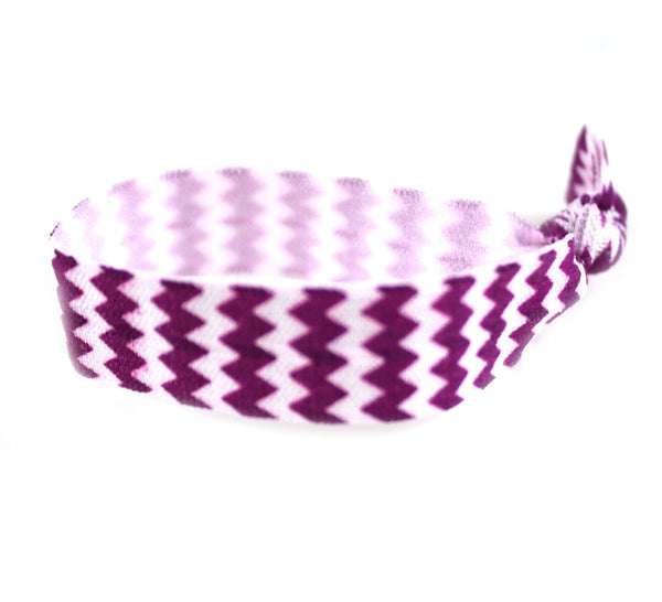 Chevron Purple Hair Tie (SKU 6001)