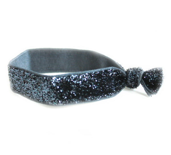 Glitter Gunmetal Hair Tie (SKU 5050)