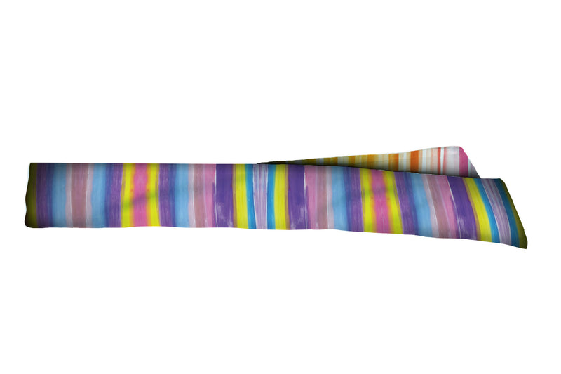 REVERSIBLE Watercolor Stripes Pink Lemonade/Pastel Head Tie (SKU 1258 HTB)