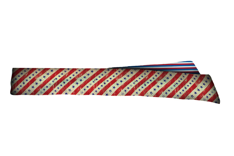 REVERSIBLE Vintage Stars/Stripes Head Tie (SKU 1265 HTB)