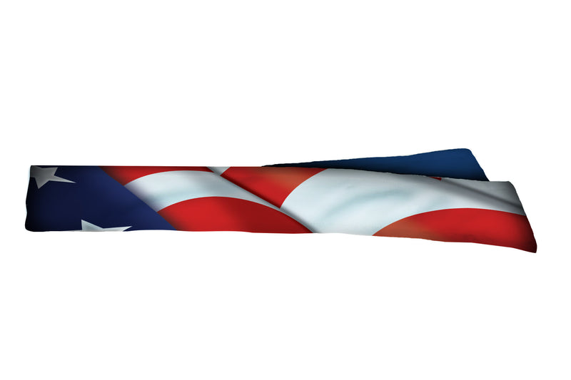 REVERSIBLE Star Spangled Banner/Royal Head Tie (SKU 1359 HTB)