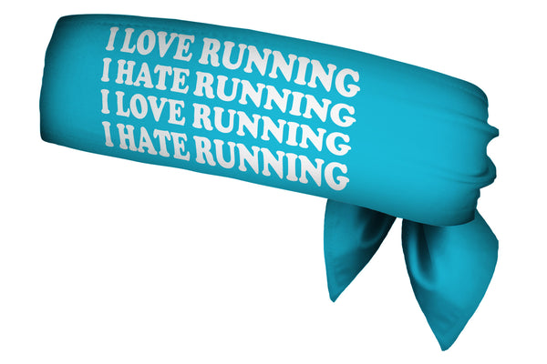 REVERSIBLE Love Hate Run/Run Like A Girl Head Tie (SKU 1379 HTB)