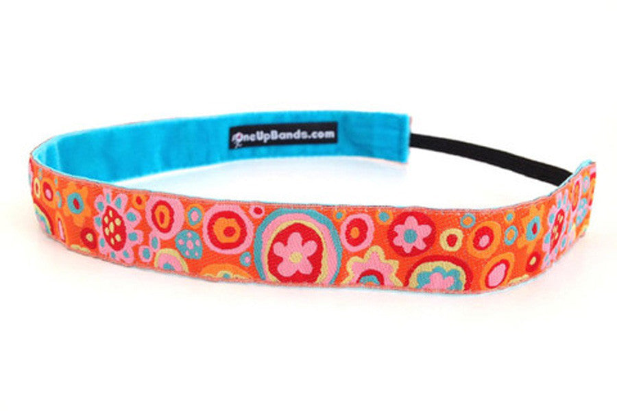 Orange Pop Non-Slip Athletic Headband | One Up Bands