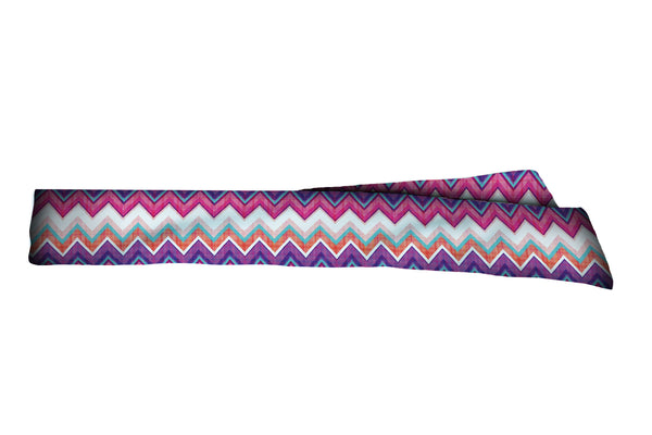 Chevron Purple Pink Plaid Head Tie (SKU 1931 HTB)