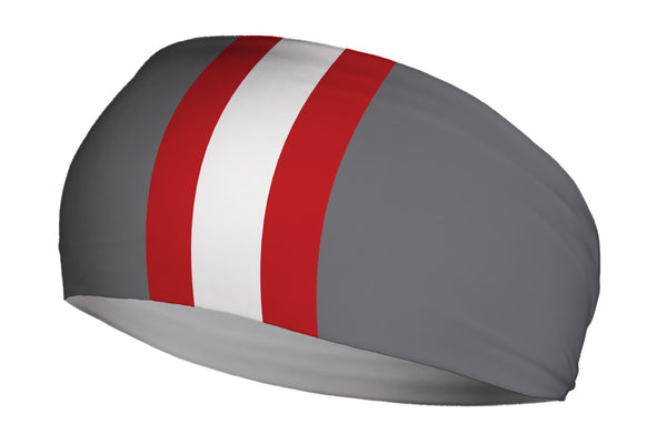 Helmet Stripes Scarlet Grey (SKU 1963 SB)