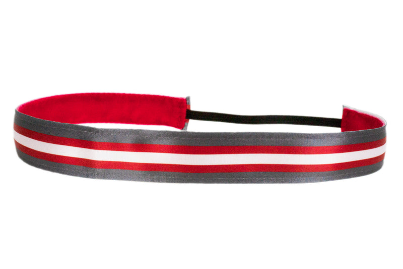 Helmet Stripes Scarlet Grey (SKU 1964)