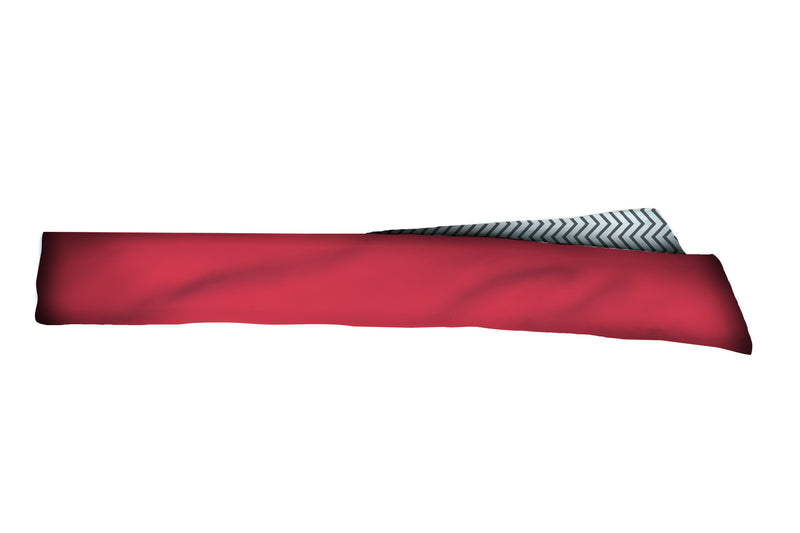 REVERSIBLE Chevron Mini Charcoal/Coral Head Tie (SKU 3038 HTB)