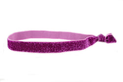 Glitter Purple Elastic Headband