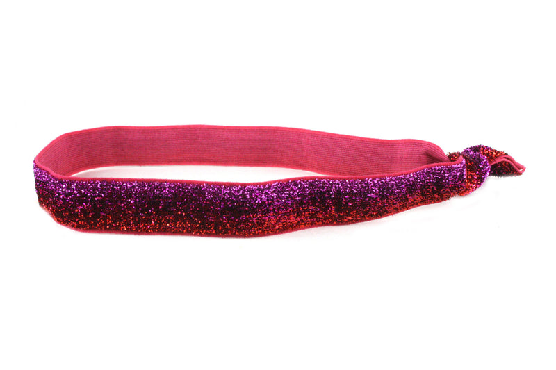 Glitter Violet Red Elastic Headband (SKU 5061 HB)