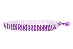 Chevron Purple Elastic Headband