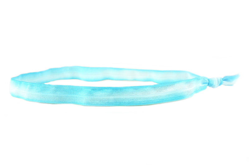 Tie Dye Sky Blue Elastic Headband (SKU 6003 HB)