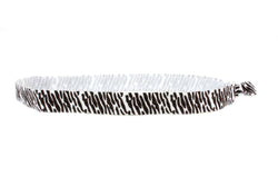 Zebra Craze Brown Elastic Headband (SKU 6037 HB)