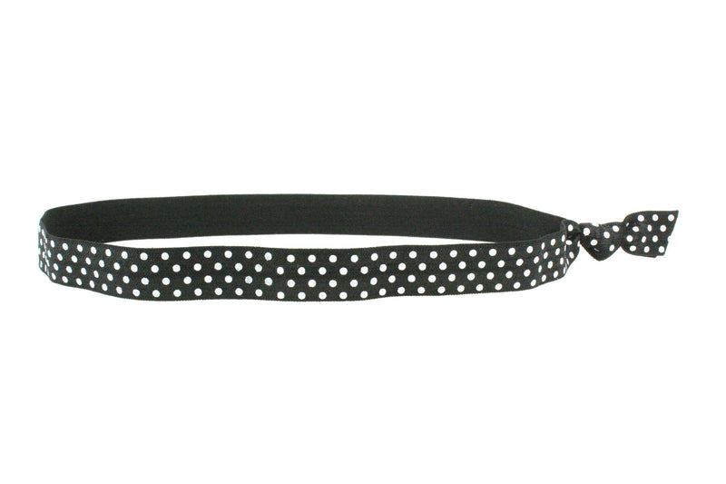 Polka Dots Mini Black White Headband (SKU 6050 HB)