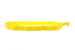 Polka Dots Mini Yellow Red Headband (SKU 6061 HB)