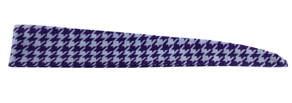 Tie Back Houndstooth Purple Grey (SKU 7514)