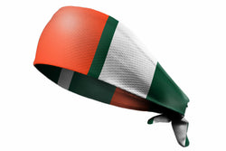 Tie Back Vertical Stripes Green Orange (SKU 7529)