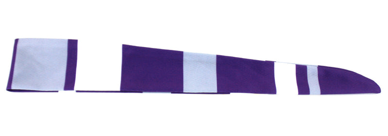 Tie Back Vertical Stripes Purple Grey (SKU 7530)