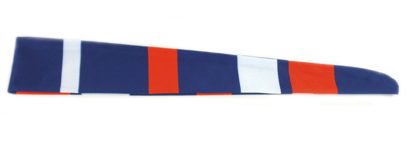 Tie Back Vertical Stripes Navy Orange (SKU 7531)