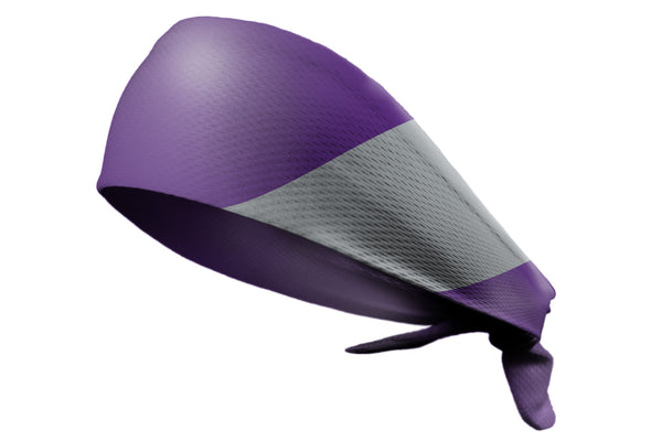Tie Back Diagonal Stripe Purple Grey (SKU 7538)