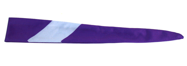 Tie Back Diagonal Stripe Purple Grey (SKU 7538)