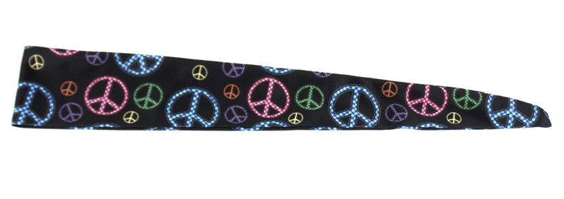 Tie Back Peace Signs Neon (SKU 7557)