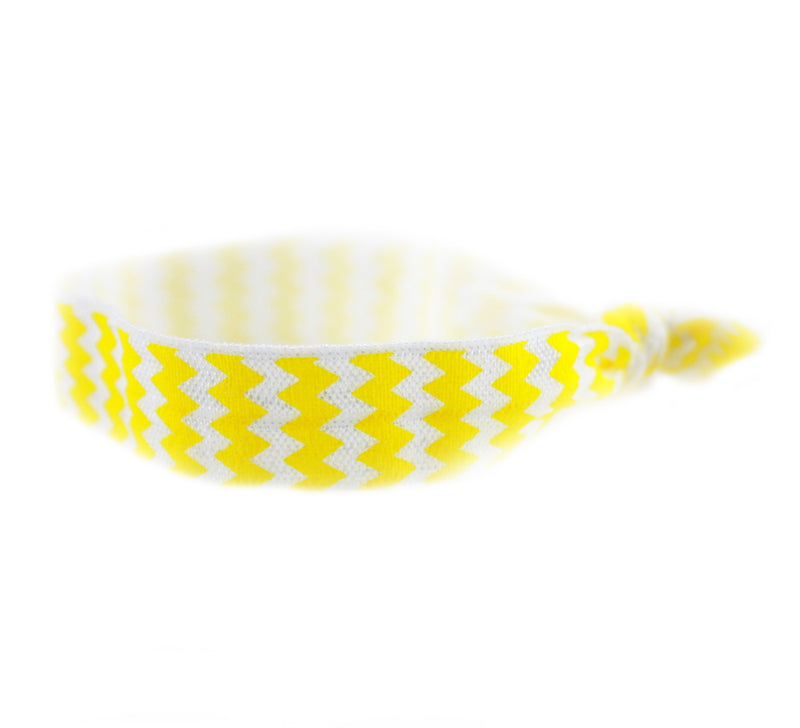 Chevron Yellow Hair Tie (SKU 6073)