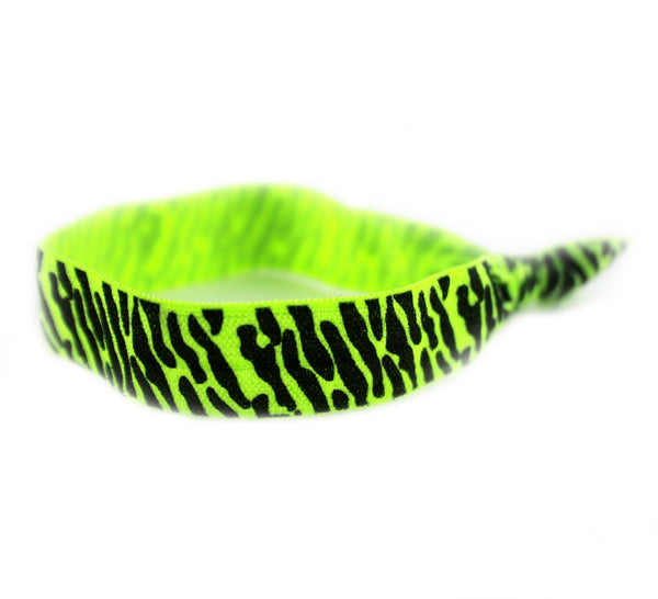 Zebra Craze Lime Hair Tie (SKU 6075)