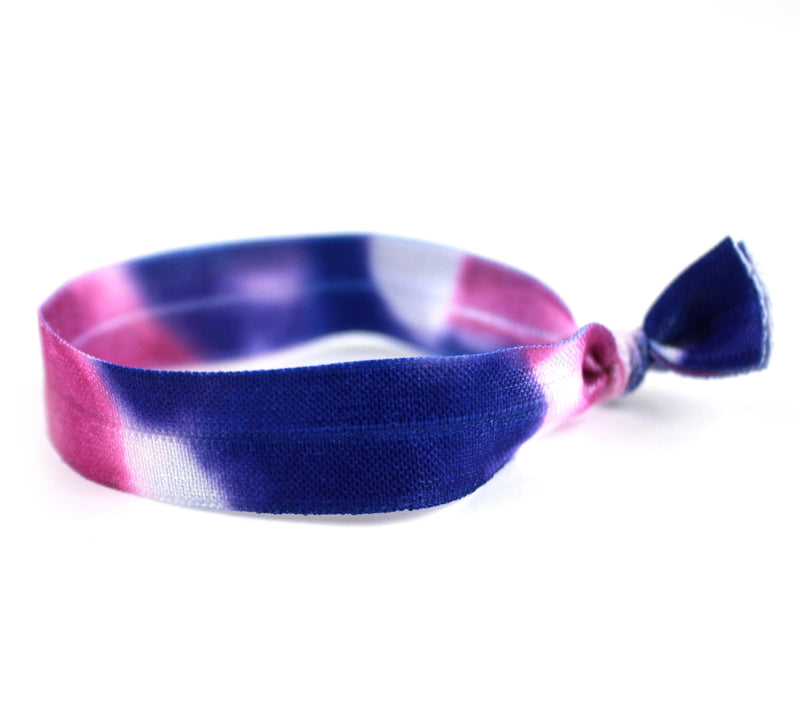Tie Dye Royal Purple Hair Tie (SKU 6093)