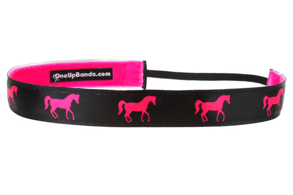 Horses Hot Pink Black (SKU 1119)