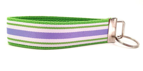 Stripes Lavender Green Keychain (SKU 1247 KC)